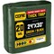 Core Tarps Heavy Duty Tarp, 30 ft x 0.5 mm H x 24 ft W, 20 Mil, Green/Black, Polyethylene CT-703-24X30 - alternate 1
